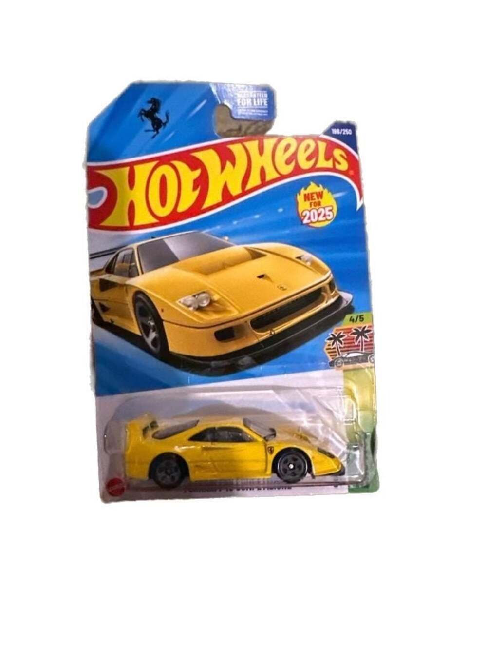 2025 Hot Wheels HW Exotics Yellow Ferrari F40 Competizione #198/250